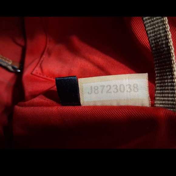 Dooney & Bourke Black Nylon Tan Straps Double Zip Crossbody Bag W Free Pouch - Picture 9 of 12